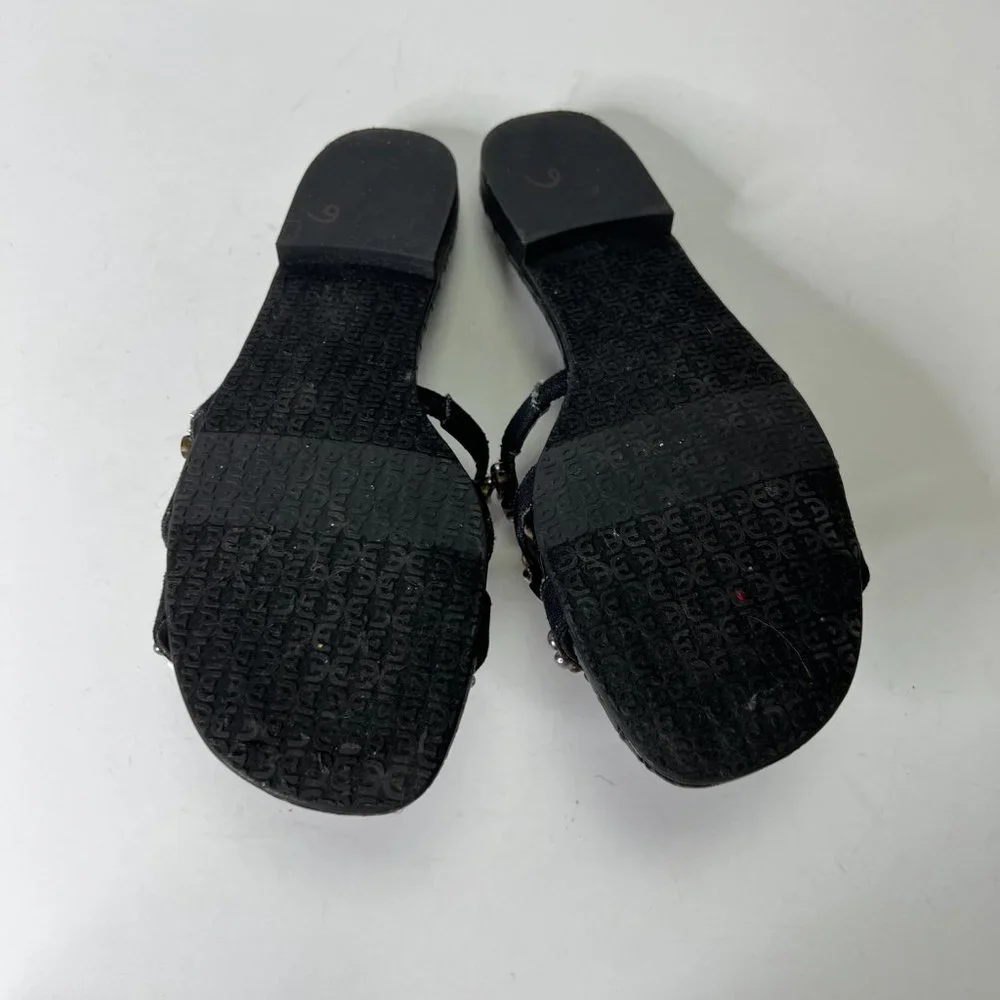 **SOLD**Sam Edelman Shell Embellished Slides Sandals Size 9 - Picture 5 of 6